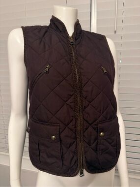 Lauren Ralph Lauren Quilted Vest Purple Sz S EUC